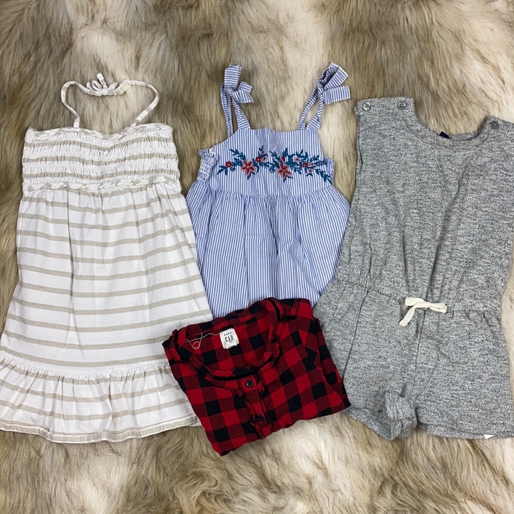 Baby Gap Toddler Girls Bundle 18-24 Months Dresses Romper Top Mixed Lot